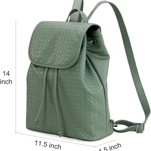 Montana West Backpack Purse Woven Pattern Daypack Casual Bag for Women - Picture 7 of 8